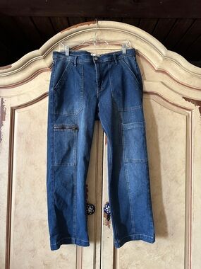Nicole Miller High Rise Women’s Cargo Denim Jeans size 8